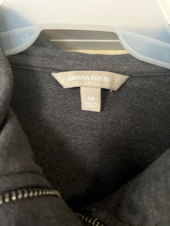 NWOT Banana Republic Women's Gray Zip-Front Jacket - Picture 2 of 4